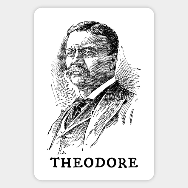 Theodore Roosevelt Magnet by Half-Arsed History